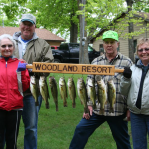Daily bass catch at Woodland Resort