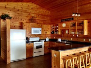 Larger cabin kitchen